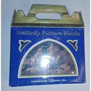 Fontanini Nativity Picture Blocks Roman Inc 12 Piece 6 Scene Christmas Puzzle